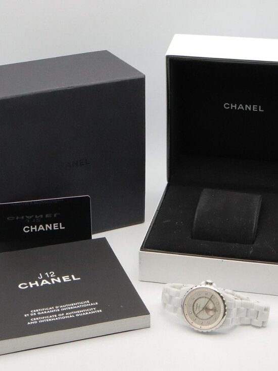 Chanel Watch Silver Ceramic Diamond main image 10